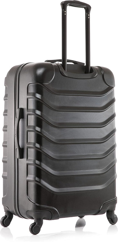 ENDURANCE Luggage with Spinner Wheels | Durable Lightweight Hardshell Suitcase, Spacious Travel Bag with Handle and Trolley | 20-Inch Carry On Small Luggage | Black