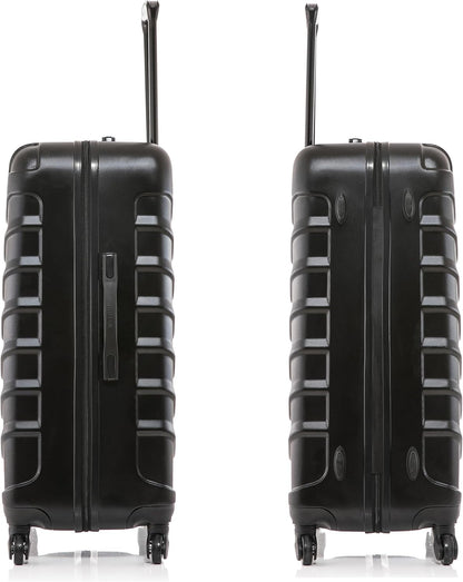 ENDURANCE Luggage with Spinner Wheels | Durable Lightweight Hardshell Suitcase, Spacious Travel Bag with Handle and Trolley | 20-Inch Carry On Small Luggage | Black