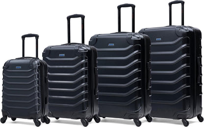 ENDURANCE Luggage with Spinner Wheels | Durable Lightweight Hardshell Suitcase, Spacious Travel Bag with Handle and Trolley | 20-Inch Carry On Small Luggage | Black