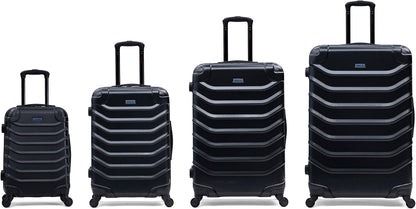 ENDURANCE Luggage with Spinner Wheels | Durable Lightweight Hardshell Suitcase, Spacious Travel Bag with Handle and Trolley | 20-Inch Carry On Small Luggage | Black