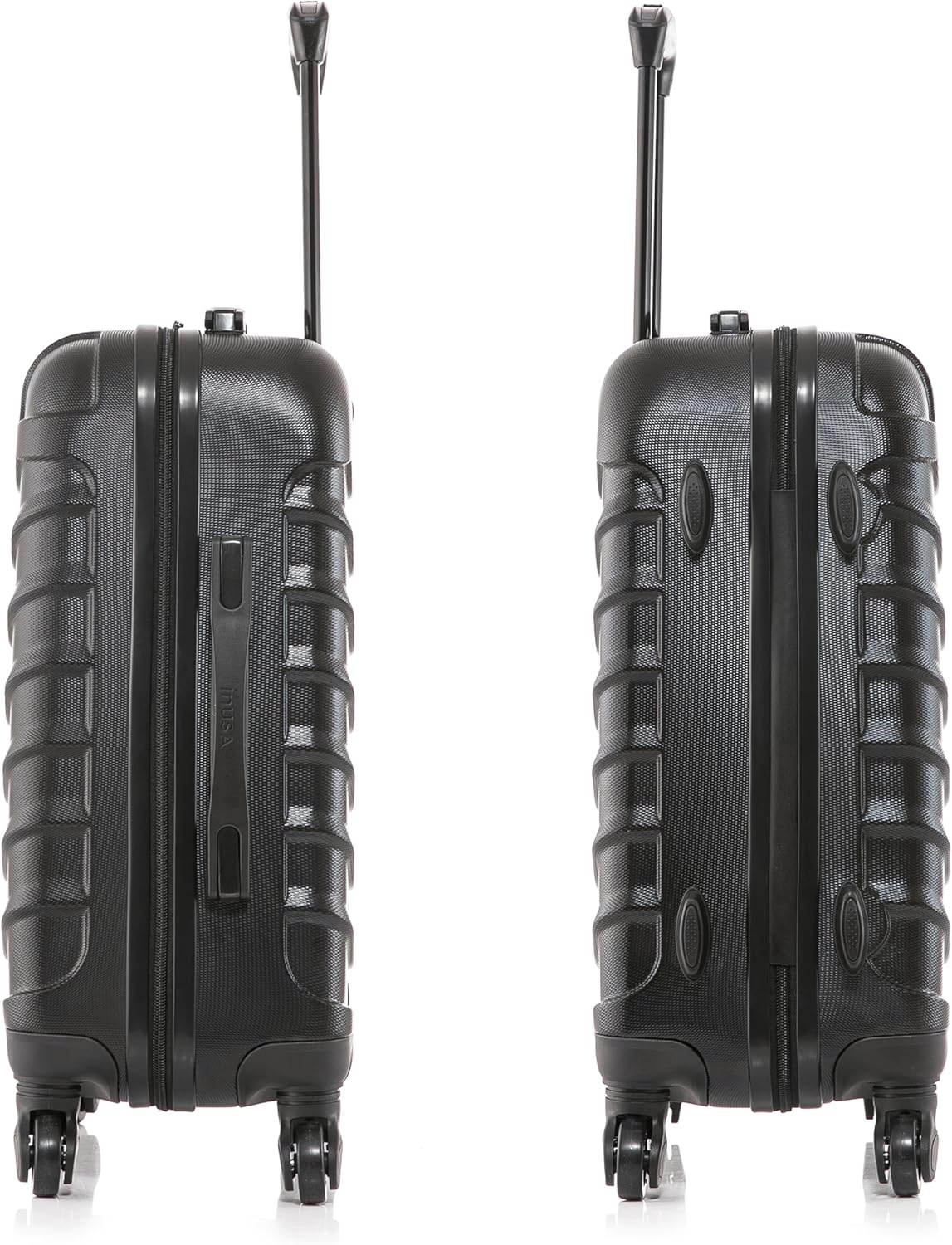 ENDURANCE Luggage with Spinner Wheels | Durable Lightweight Hardshell Suitcase, Spacious Travel Bag with Handle and Trolley | 20-Inch Carry On Small Luggage | Black