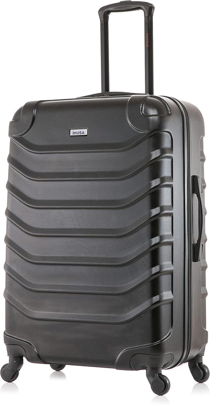 ENDURANCE Luggage with Spinner Wheels | Durable Lightweight Hardshell Suitcase, Spacious Travel Bag with Handle and Trolley | 20-Inch Carry On Small Luggage | Black