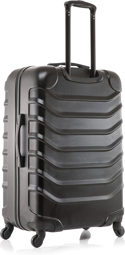 ENDURANCE Luggage with Spinner Wheels | Durable Lightweight Hardshell Suitcase, Spacious Travel Bag with Handle and Trolley | 20-Inch Carry On Small Luggage | Black