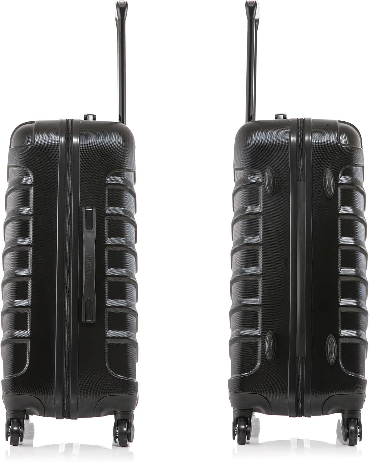 ENDURANCE Luggage with Spinner Wheels | Durable Lightweight Hardshell Suitcase, Spacious Travel Bag with Handle and Trolley | 20-Inch Carry On Small Luggage | Black