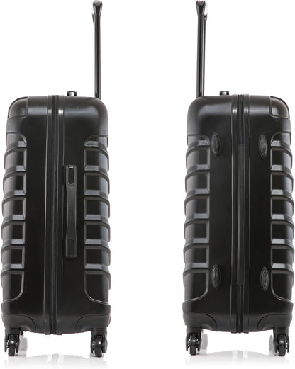 ENDURANCE Luggage with Spinner Wheels | Durable Lightweight Hardshell Suitcase, Spacious Travel Bag with Handle and Trolley | 20-Inch Carry On Small Luggage | Black