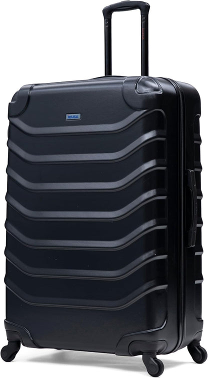 ENDURANCE Luggage with Spinner Wheels | Durable Lightweight Hardshell Suitcase, Spacious Travel Bag with Handle and Trolley | 20-Inch Carry On Small Luggage | Black