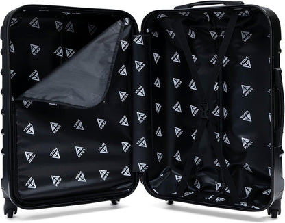 ENDURANCE Luggage with Spinner Wheels | Durable Lightweight Hardshell Suitcase, Spacious Travel Bag with Handle and Trolley | 20-Inch Carry On Small Luggage | Black