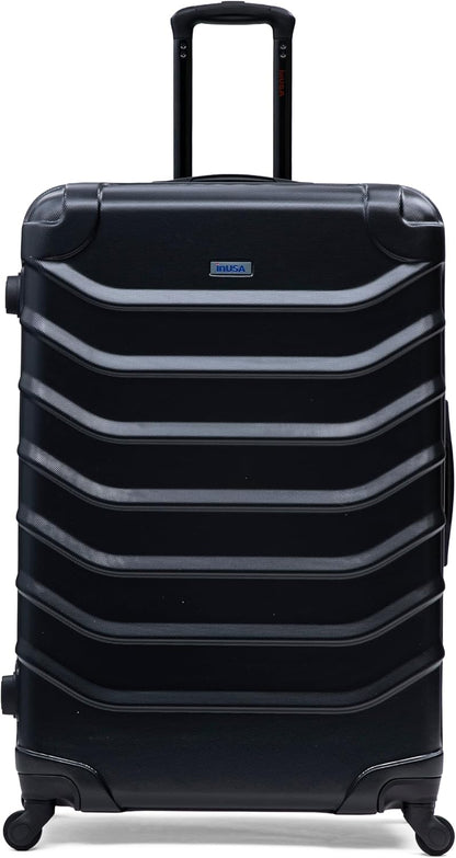 ENDURANCE Luggage with Spinner Wheels | Durable Lightweight Hardshell Suitcase, Spacious Travel Bag with Handle and Trolley | 20-Inch Carry On Small Luggage | Black