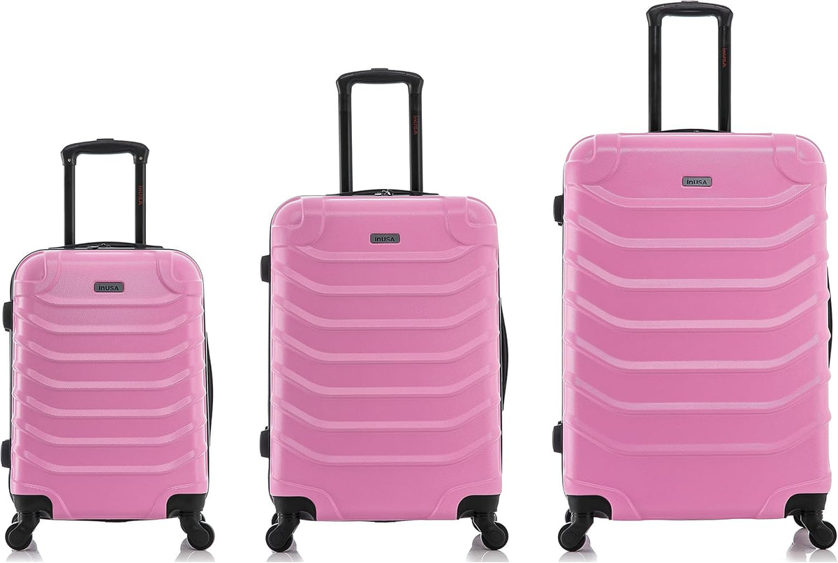 ENDURANCE Luggage with Spinner Wheels | Durable Lightweight Hardshell Suitcase, Spacious Travel Bag with Handle and Trolley | 20-Inch Carry On Small Luggage | Black