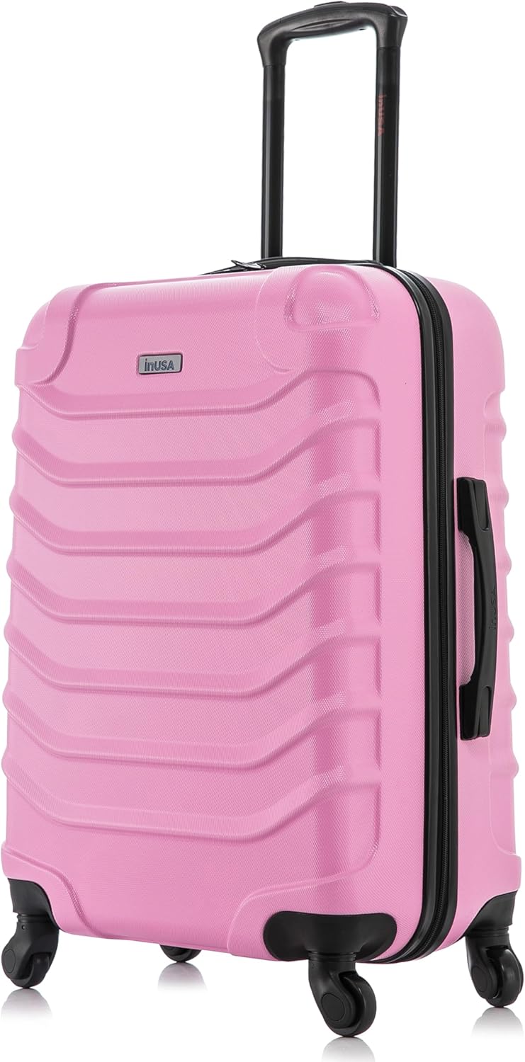 ENDURANCE Luggage with Spinner Wheels | Durable Lightweight Hardshell Suitcase, Spacious Travel Bag with Handle and Trolley | 20-Inch Carry On Small Luggage | Black