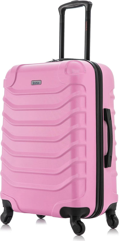 ENDURANCE Luggage with Spinner Wheels | Durable Lightweight Hardshell Suitcase, Spacious Travel Bag with Handle and Trolley | 20-Inch Carry On Small Luggage | Black