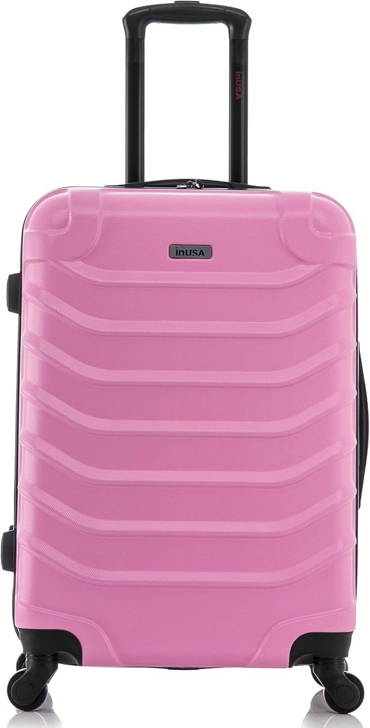 ENDURANCE Luggage with Spinner Wheels | Durable Lightweight Hardshell Suitcase, Spacious Travel Bag with Handle and Trolley | 20-Inch Carry On Small Luggage | Black