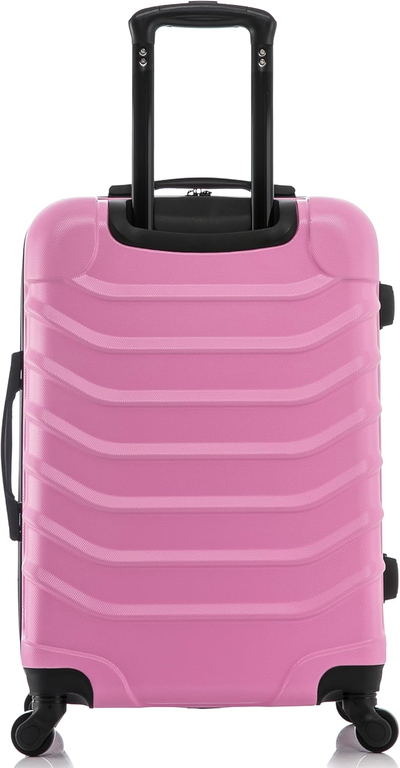 ENDURANCE Luggage with Spinner Wheels | Durable Lightweight Hardshell Suitcase, Spacious Travel Bag with Handle and Trolley | 20-Inch Carry On Small Luggage | Black