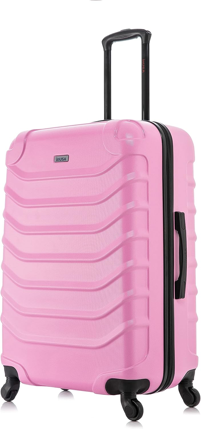 ENDURANCE Luggage with Spinner Wheels | Durable Lightweight Hardshell Suitcase, Spacious Travel Bag with Handle and Trolley | 20-Inch Carry On Small Luggage | Black