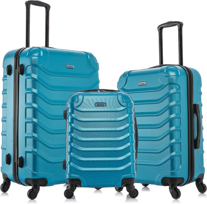 ENDURANCE Luggage with Spinner Wheels | Durable Lightweight Hardshell Suitcase, Spacious Travel Bag with Handle and Trolley | 20-Inch Carry On Small Luggage | Black