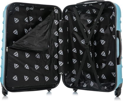 ENDURANCE Luggage with Spinner Wheels | Durable Lightweight Hardshell Suitcase, Spacious Travel Bag with Handle and Trolley | 20-Inch Carry On Small Luggage | Black