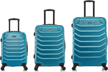 ENDURANCE Luggage with Spinner Wheels | Durable Lightweight Hardshell Suitcase, Spacious Travel Bag with Handle and Trolley | 20-Inch Carry On Small Luggage | Black
