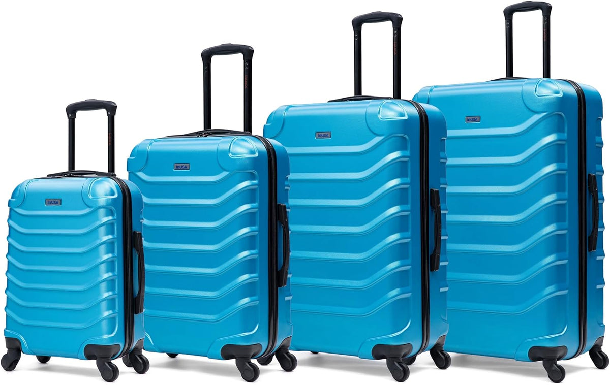 ENDURANCE Luggage with Spinner Wheels | Durable Lightweight Hardshell Suitcase, Spacious Travel Bag with Handle and Trolley | 20-Inch Carry On Small Luggage | Black
