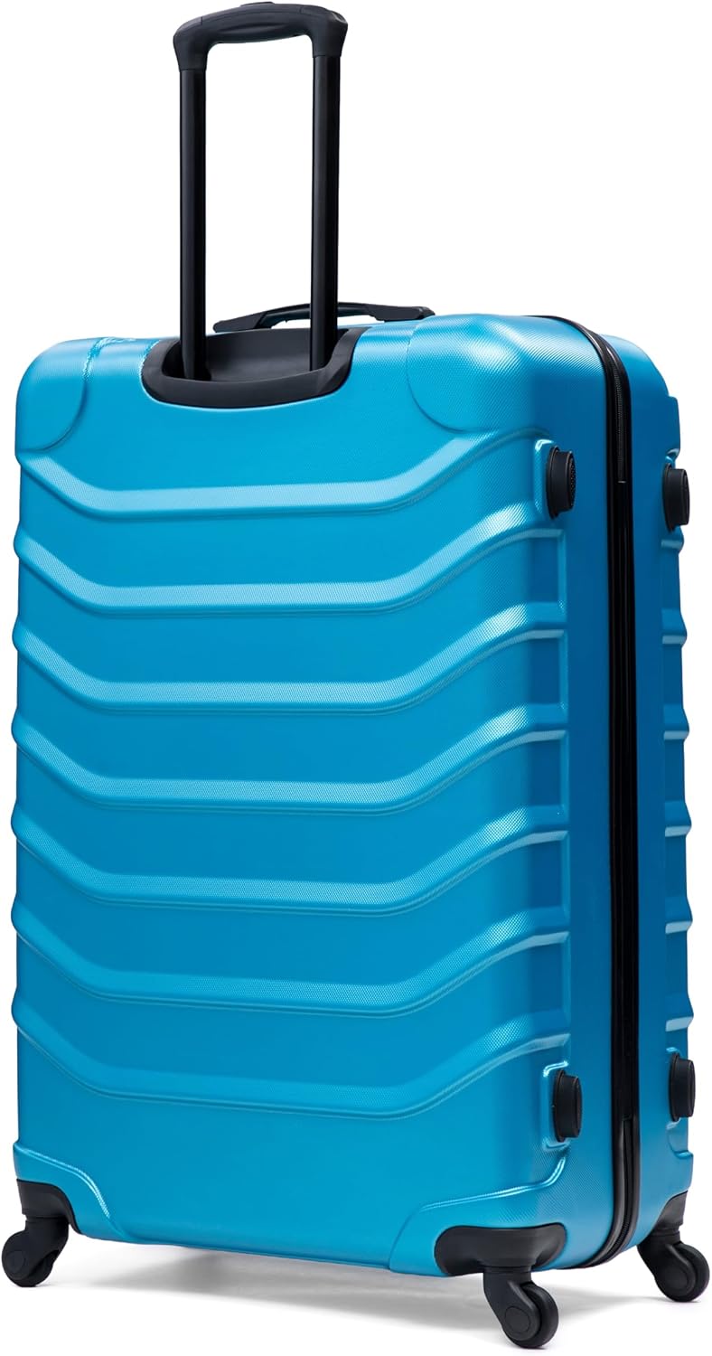 ENDURANCE Luggage with Spinner Wheels | Durable Lightweight Hardshell Suitcase, Spacious Travel Bag with Handle and Trolley | 20-Inch Carry On Small Luggage | Black