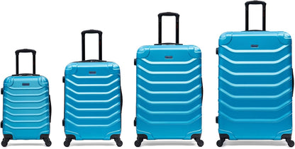 ENDURANCE Luggage with Spinner Wheels | Durable Lightweight Hardshell Suitcase, Spacious Travel Bag with Handle and Trolley | 20-Inch Carry On Small Luggage | Black