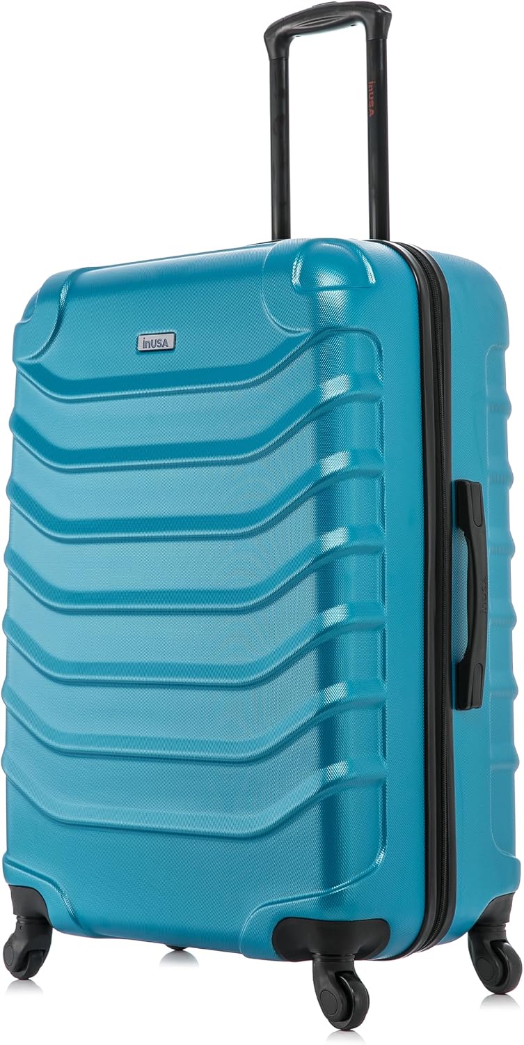 ENDURANCE Luggage with Spinner Wheels | Durable Lightweight Hardshell Suitcase, Spacious Travel Bag with Handle and Trolley | 20-Inch Carry On Small Luggage | Black