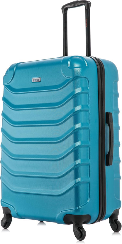 ENDURANCE Luggage with Spinner Wheels | Durable Lightweight Hardshell Suitcase, Spacious Travel Bag with Handle and Trolley | 20-Inch Carry On Small Luggage | Black