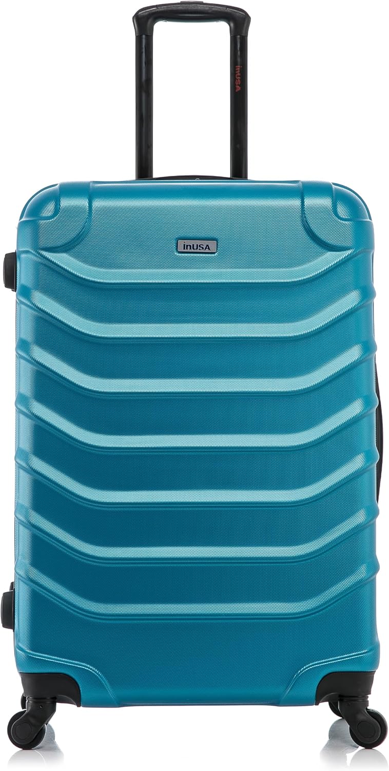 ENDURANCE Luggage with Spinner Wheels | Durable Lightweight Hardshell Suitcase, Spacious Travel Bag with Handle and Trolley | 20-Inch Carry On Small Luggage | Black