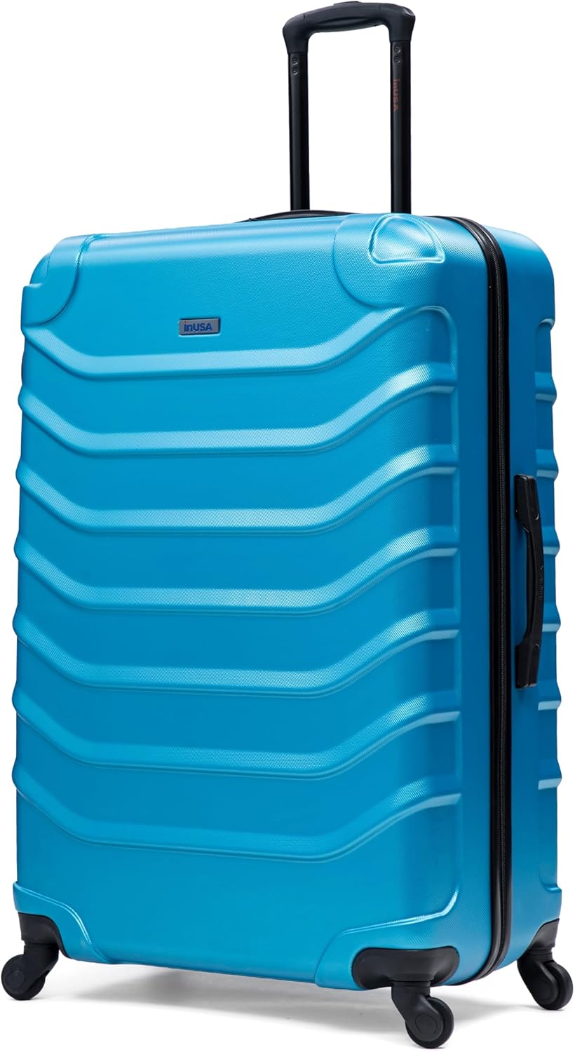 ENDURANCE Luggage with Spinner Wheels | Durable Lightweight Hardshell Suitcase, Spacious Travel Bag with Handle and Trolley | 20-Inch Carry On Small Luggage | Black