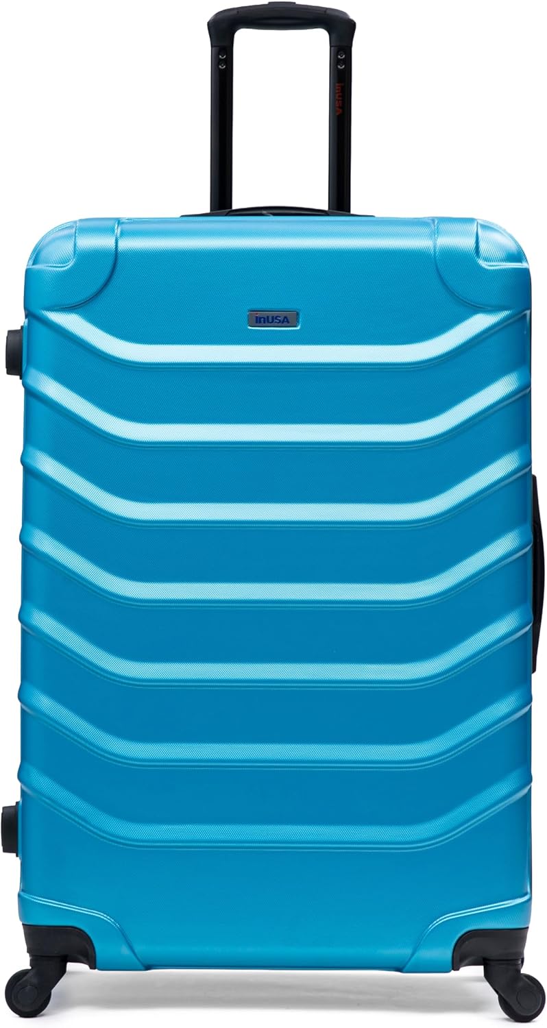 ENDURANCE Luggage with Spinner Wheels | Durable Lightweight Hardshell Suitcase, Spacious Travel Bag with Handle and Trolley | 20-Inch Carry On Small Luggage | Black