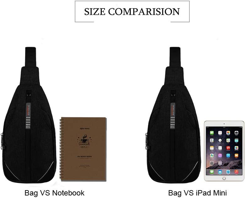 Medium Crossbody Sling Backpack Anti Theft Backpack for Traveling Chest Shoulder Bag