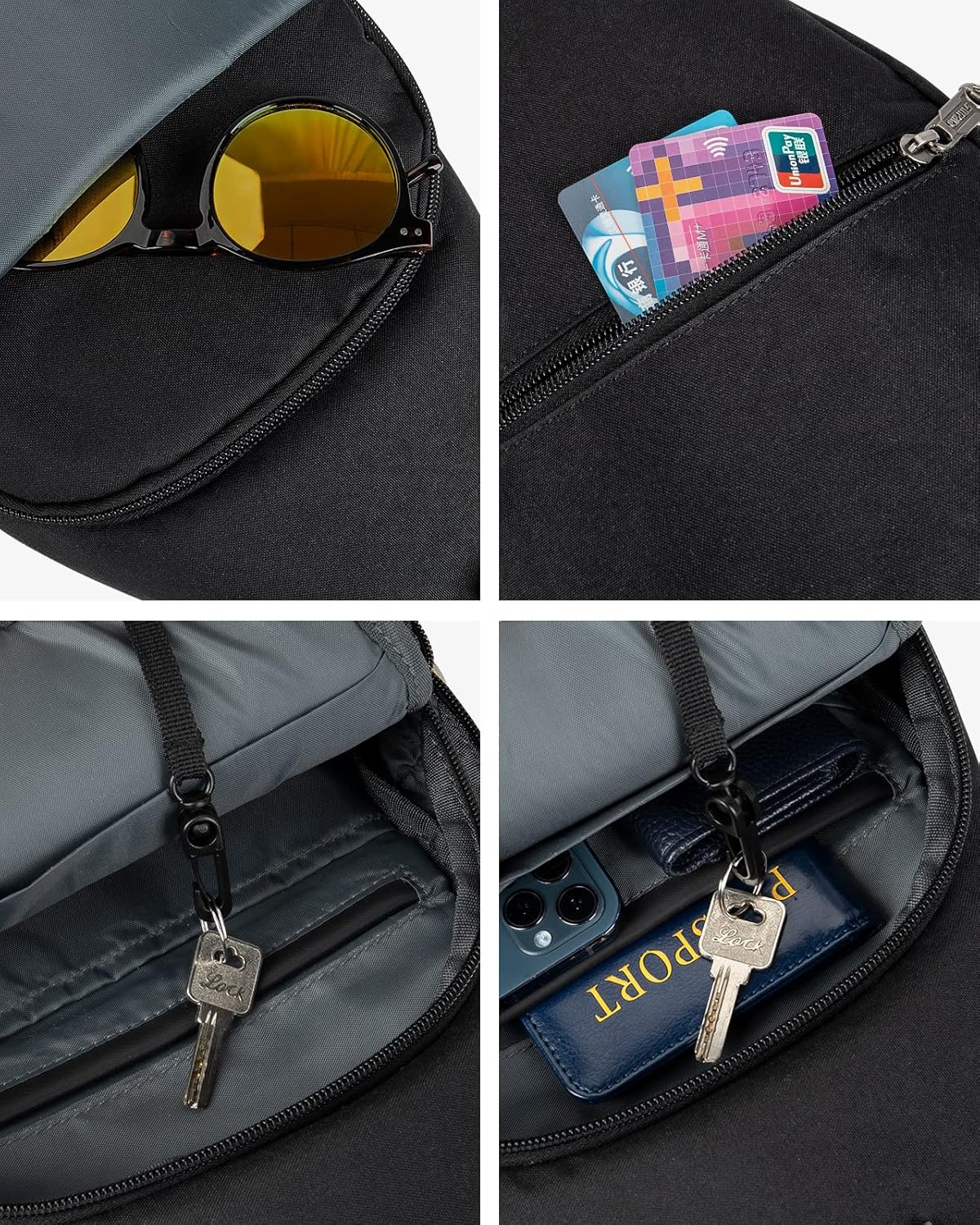 Medium Crossbody Sling Backpack Anti Theft Backpack for Traveling Chest Shoulder Bag
