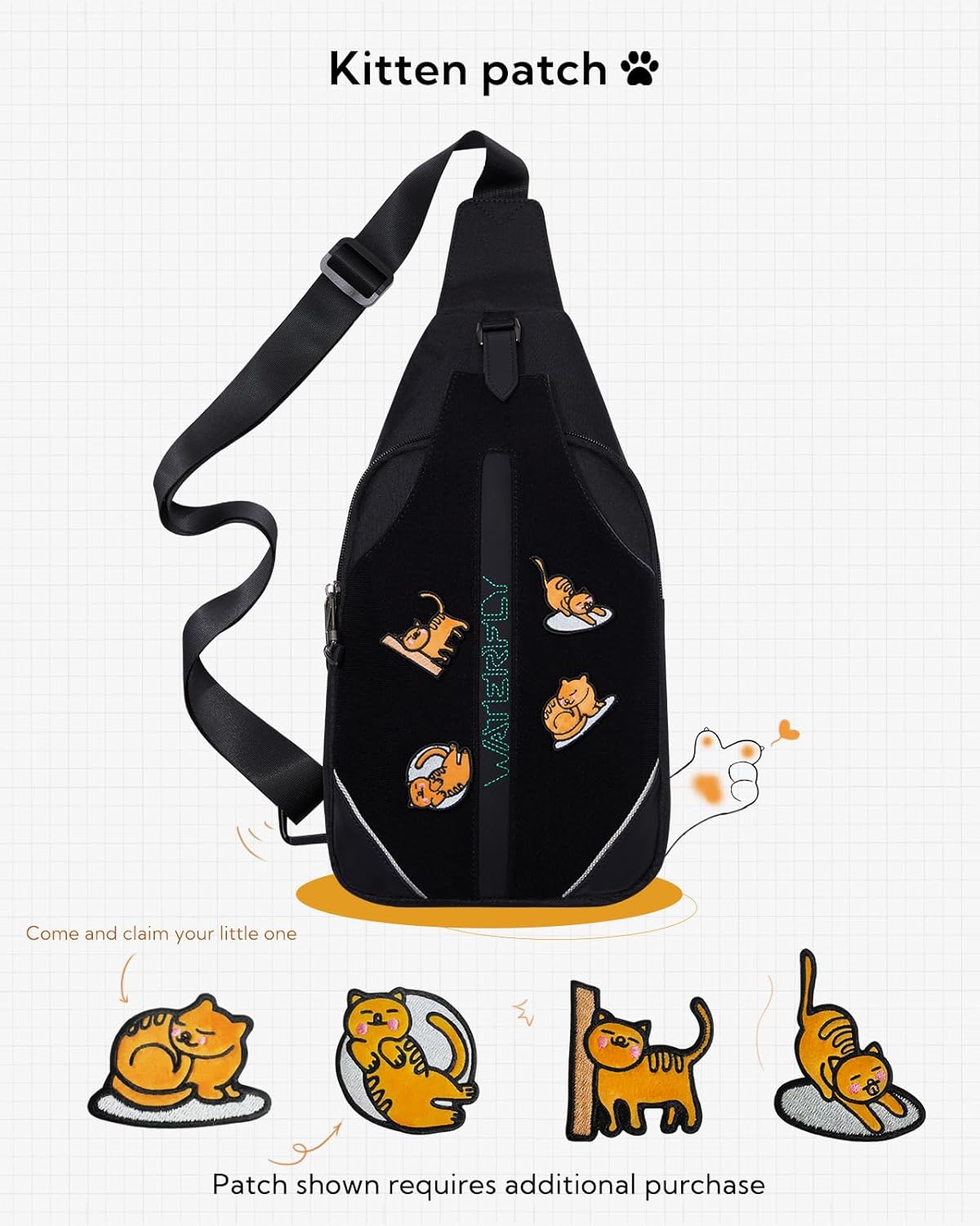 Medium Crossbody Sling Backpack Anti Theft Backpack for Traveling Chest Shoulder Bag