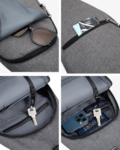 Medium Crossbody Sling Backpack Anti Theft Backpack for Traveling Chest Shoulder Bag