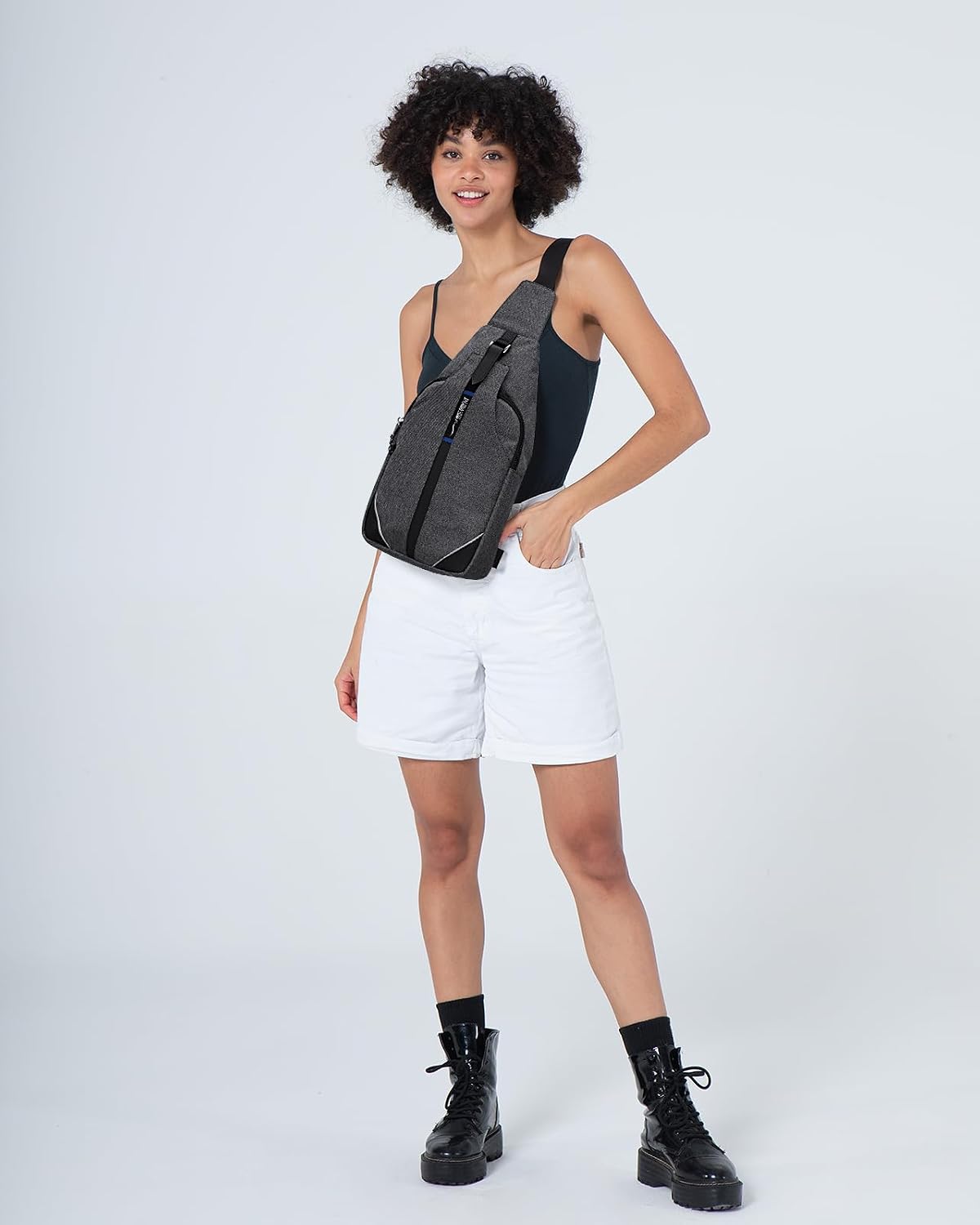 Medium Crossbody Sling Backpack Anti Theft Backpack for Traveling Chest Shoulder Bag