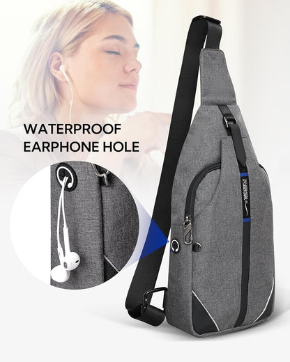 Medium Crossbody Sling Backpack Anti Theft Backpack for Traveling Chest Shoulder Bag