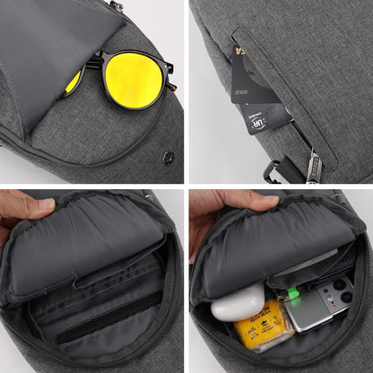 Medium Crossbody Sling Backpack Anti Theft Backpack for Traveling Chest Shoulder Bag