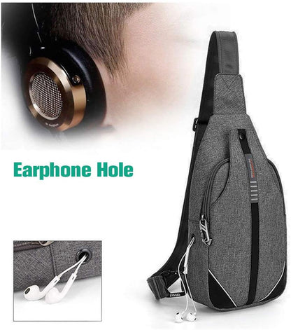 Medium Crossbody Sling Backpack Anti Theft Backpack for Traveling Chest Shoulder Bag