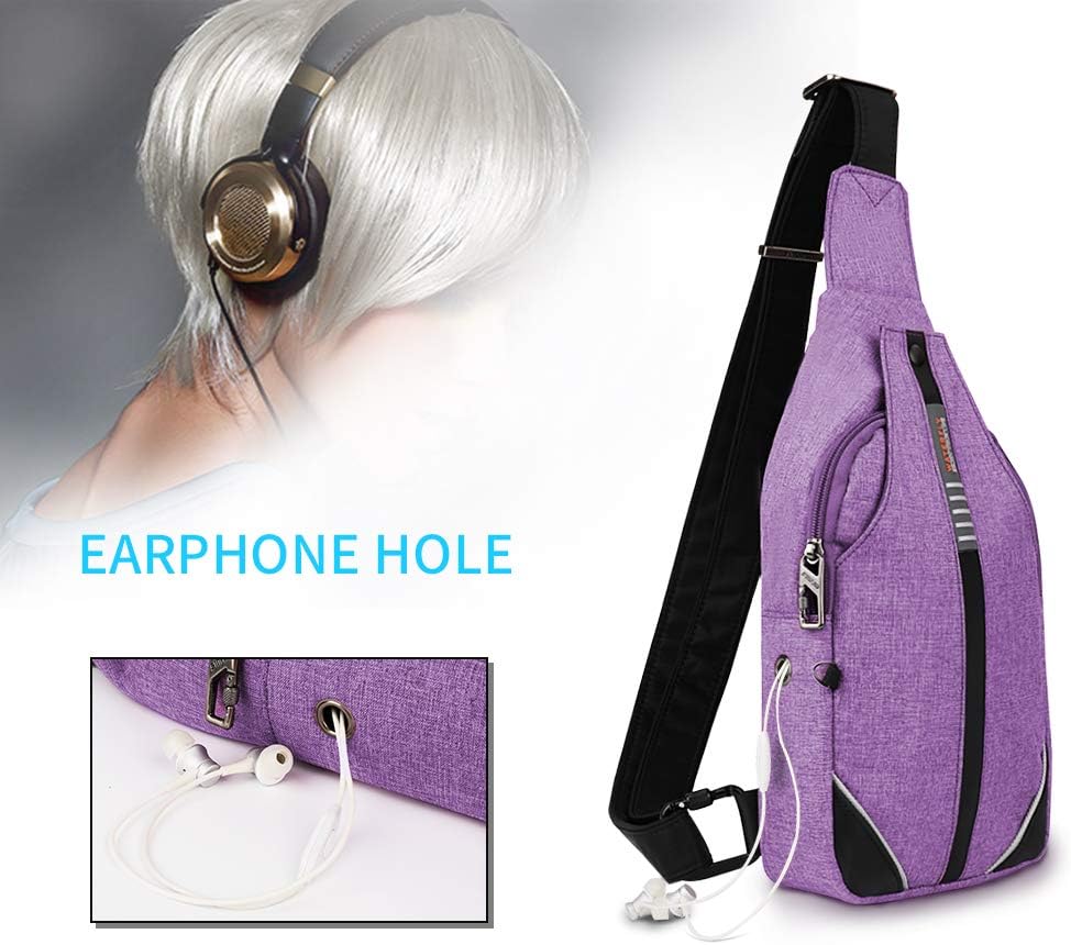 Medium Crossbody Sling Backpack Anti Theft Backpack for Traveling Chest Shoulder Bag