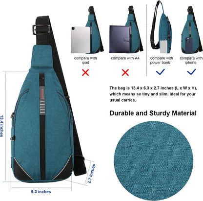 Medium Crossbody Sling Backpack Anti Theft Backpack for Traveling Chest Shoulder Bag