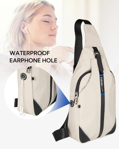 Medium Crossbody Sling Backpack Anti Theft Backpack for Traveling Chest Shoulder Bag