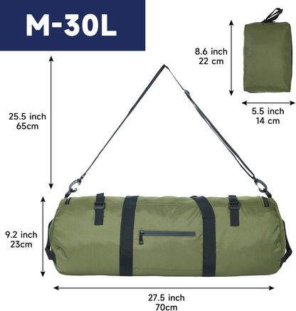 Duffle Bag for Travel 30L/50L/90L Extra Large Luggage Heavy Duty Duffel Bat Bag for Men Sports