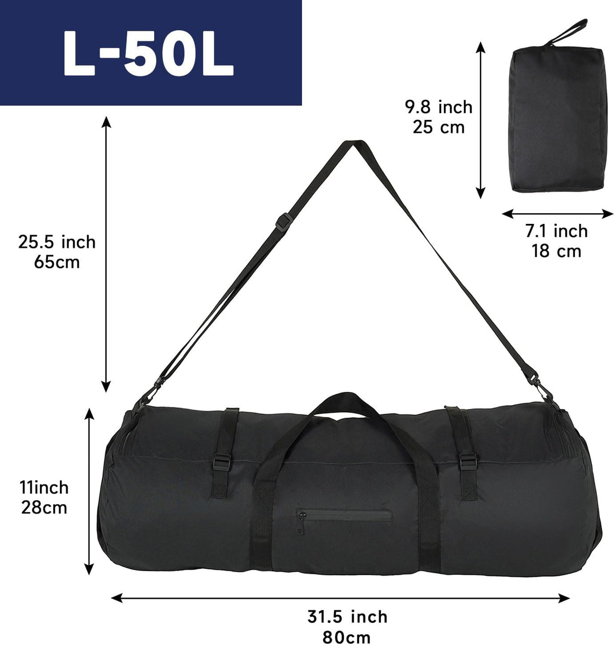 Duffle Bag for Travel 30L/50L/90L Extra Large Luggage Heavy Duty Duffel Bat Bag for Men Sports