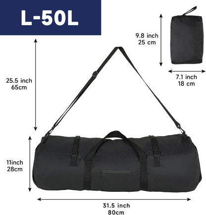 Duffle Bag for Travel 30L/50L/90L Extra Large Luggage Heavy Duty Duffel Bat Bag for Men Sports