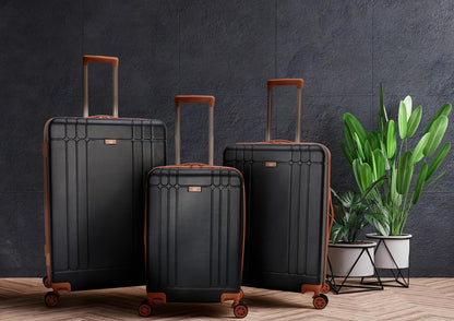 Hooper Hardside Expandable 8-Wheel Spinner Travel Carry On Luggage, 20-Inch, Black