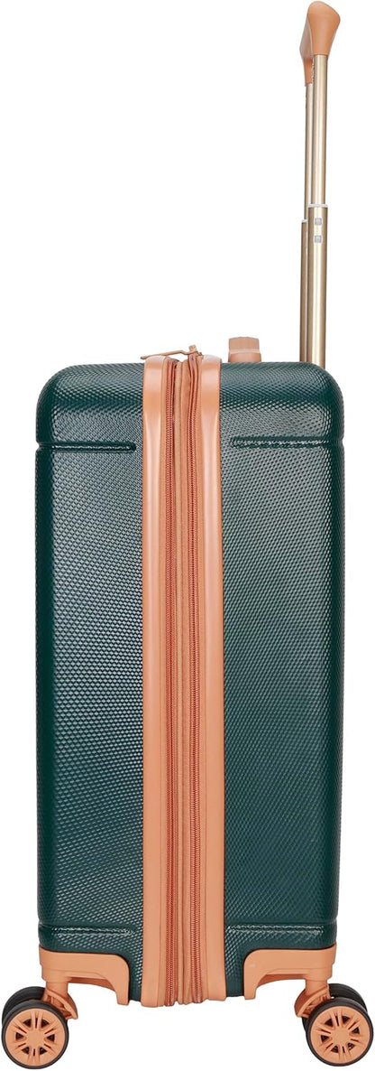 Hooper Hardside Expandable 8-Wheel Spinner Travel Carry On Luggage, 20-Inch, Black