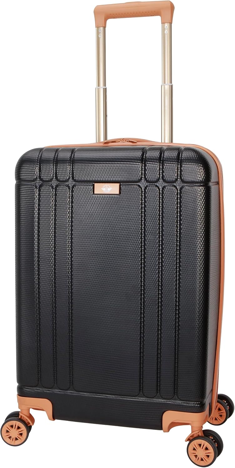 Hooper Hardside Expandable 8-Wheel Spinner Travel Carry On Luggage, 20-Inch, Black