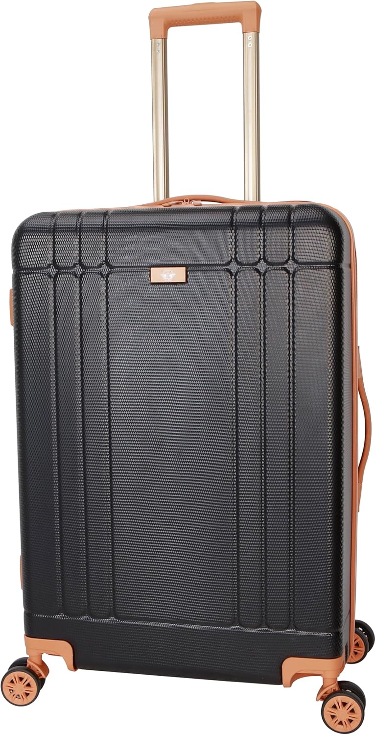 Hooper Hardside Expandable 8-Wheel Spinner Travel Carry On Luggage, 20-Inch, Black