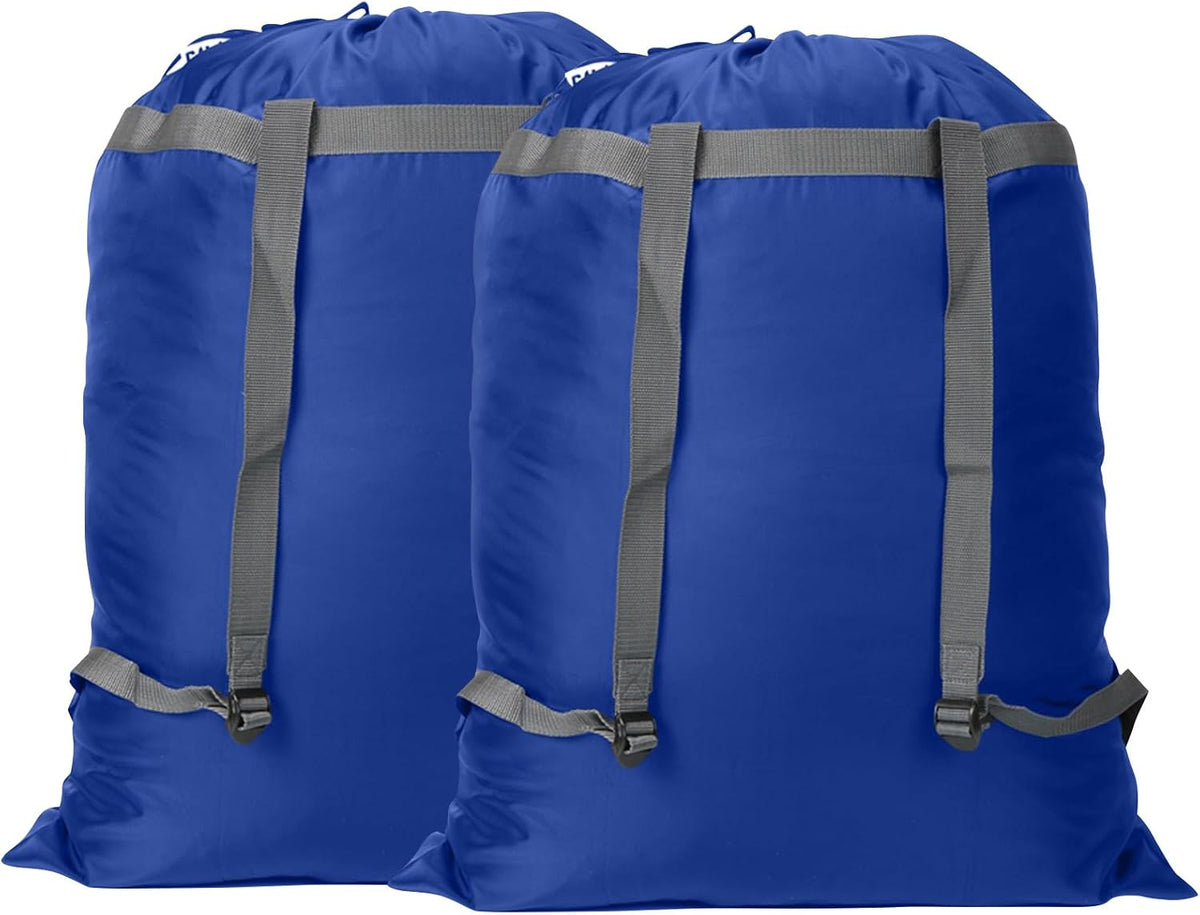 Laundry Bag Backpack, 27” x 34”Sturdy Laundry Bag with Shoulder Straps Drawstring Closure Heavy Duty Foldable Laundry Backpack for College, Travel, Laundromat, Apartment (Army Green)
