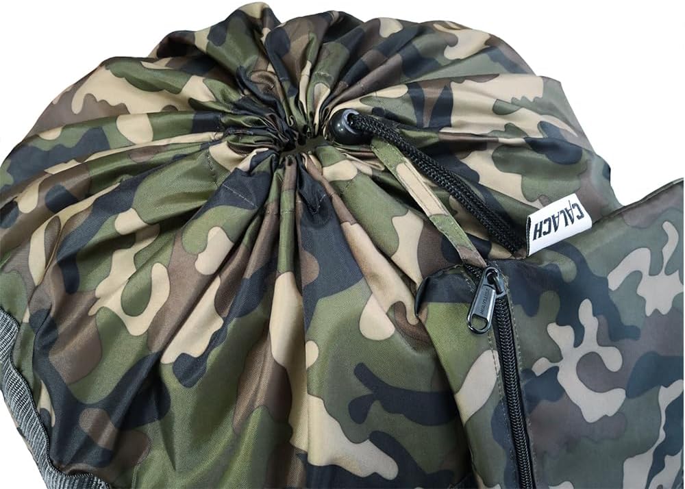 Laundry Bag Backpack, 27” x 34”Sturdy Laundry Bag with Shoulder Straps Drawstring Closure Heavy Duty Foldable Laundry Backpack for College, Travel, Laundromat, Apartment (Army Green)