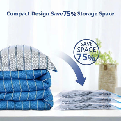 2Pcs Vacuum Compression Storage Bag Space Saver Household Clothes Organizer (2Pcs,40x60CM)